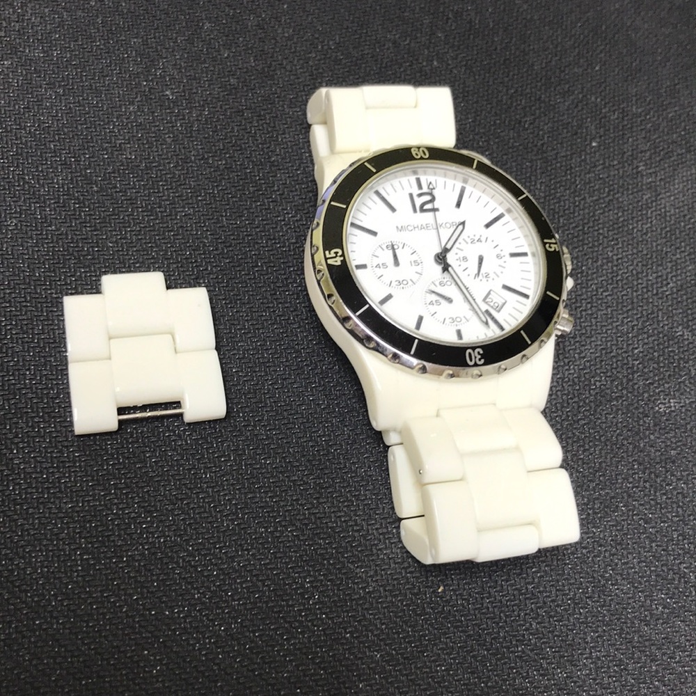Michael Kors off-white Acrylic watch